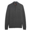 Essential Embroidered Knit Half Zip Jumper