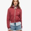 Essential Logo Cropped Zip Hoodie
