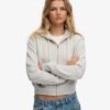 Essential Logo Cropped Zip Hoodie Essential Logo Cropped Zip Hoodie