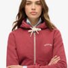 Essential Logo Cropped Zip Hoodie