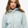 Essential Logo Cropped Zip Hoodie Essential Logo Cropped Zip Hoodie