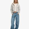 Essential Logo Cropped Zip Hoodie Essential Logo Cropped Zip Hoodie