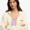 Essential Logo Cropped Zip Hoodie