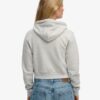 Essential Logo Cropped Zip Hoodie Essential Logo Cropped Zip Hoodie