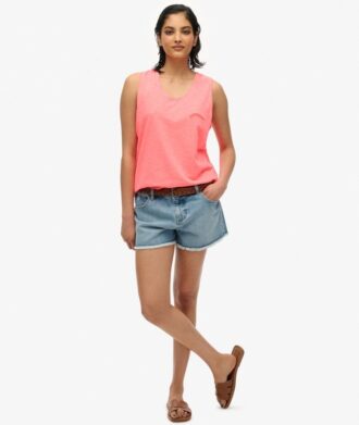 Essential Logo Garment Dye Vest Top