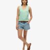 Essential Logo Garment Dye Vest Top