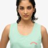 Essential Logo Garment Dye Vest Top