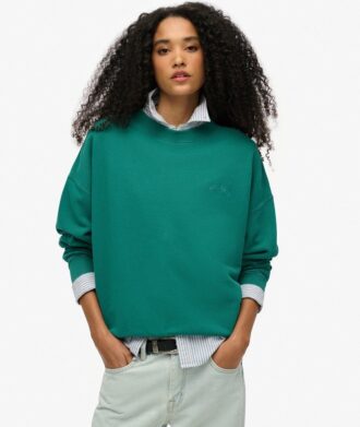 Essential Logo Oversized Crew Sweatshirt