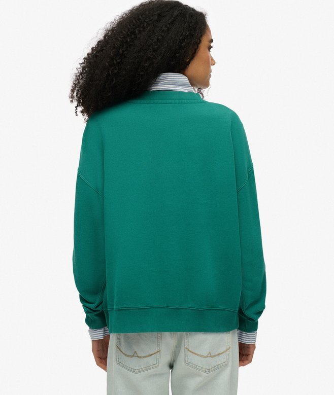 Essential Logo Oversized Crew Sweatshirt Essential Logo Oversized Crew Sweatshirt