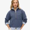 Essential Logo Oversized Half Zip Sweatshirt Essential Logo Oversized Half Zip Sweatshirt