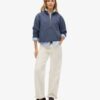 Essential Logo Oversized Half Zip Sweatshirt Essential Logo Oversized Half Zip Sweatshirt