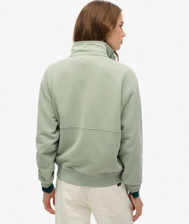 Essential Logo Oversized Half Zip Sweatshirt Essential Logo Oversized Half Zip Sweatshirt