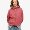 Essential Logo Oversized Raglan Zip Hoodie