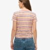 Essential Logo Striped Fitted T-Shirt