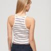 Essential Logo Striped Racer Vest Top