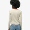 Essential Long Sleeve Rib Lace Top
