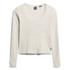 Essential Long Sleeve Rib Lace Top
