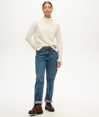 Essential Rib Knit Rollneck Jumper