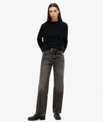 Essential Rib Knit Rollneck Jumper