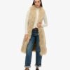 Faux Fur Afghan Long Gilet