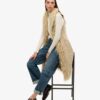Faux Fur Afghan Long Gilet
