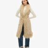Faux Fur Afghan Long Gilet