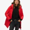 Faux Fur Hooded Mid Length Puffer Jacket