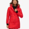 Faux Fur Hooded Mid Length Puffer Jacket