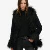 Faux Fur Lined Afghan Coat