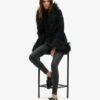 Faux Fur Lined Afghan Coat