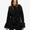 Faux Fur Lined Afghan Coat