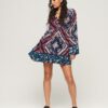 Flare Sleeve 60S Mini Dress