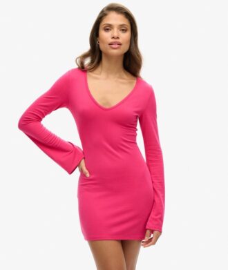 Flare Sleeve Bodycon Mini Dress