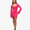 Flare Sleeve Bodycon Mini Dress