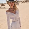 Flare Sleeve Cut out Playsuit
