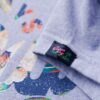 Floral Scripted Cap Sleeve T-Shirt
