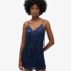 Fringe V Neck Cami Mini Dress