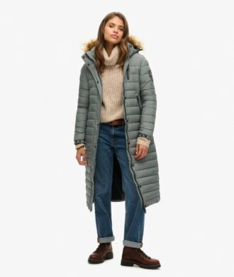 Fuji Hooded Longline Puffer Coat