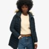 Fuji Hooded Mid Length Puffer Coat