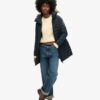 Fuji Hooded Mid Length Puffer Coat