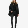 Fuji Hooded Mid Length Puffer Coat