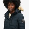 Fuji Hooded Mid Length Puffer Coat