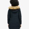 Fuji Hooded Mid Length Puffer Coat