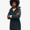 Fuji Hooded Mid Length Puffer Coat