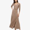 Half Button Midi Dress