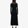 Half Button Midi Dress