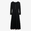 Half Button Midi Dress