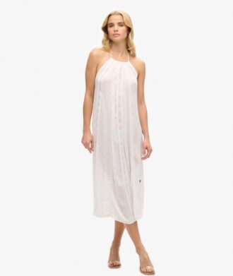 Halter Neck Midi Dress