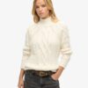 High Neck Cable Knit Jumper