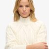 High Neck Cable Knit Jumper